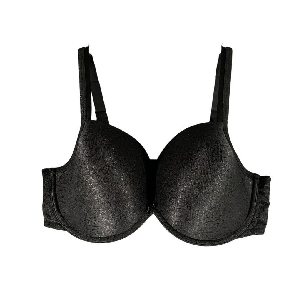 Olga Bra Womens 42D Full Coverage Underwire Molded Padded Leaf Print Support